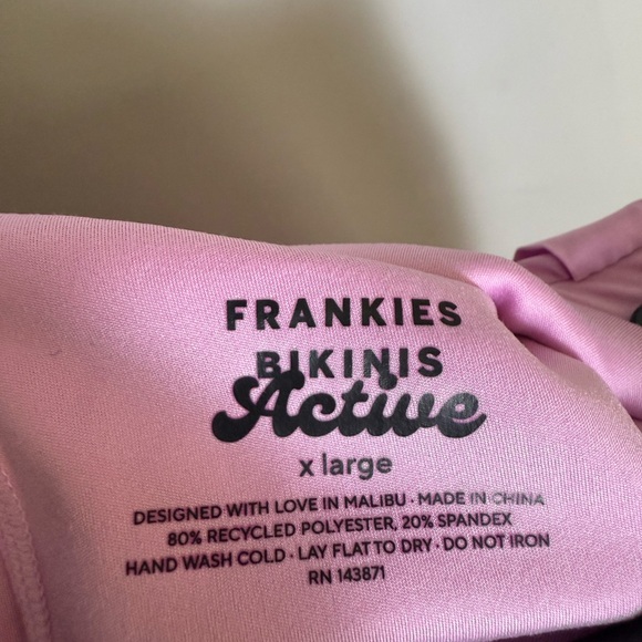 Frankie’s bikini windy tennis skirt with build in shorts, baby pink color, XL - Picture 7 of 8